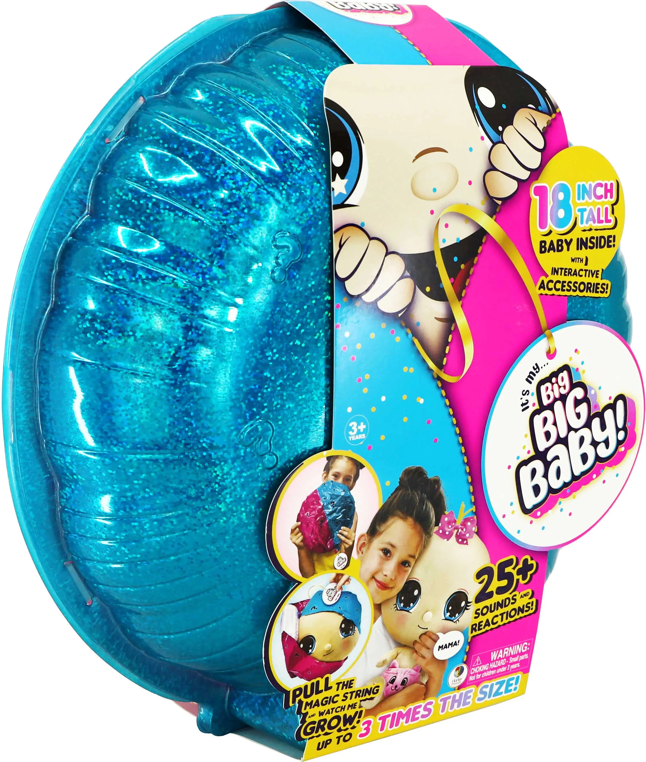 Мягконабивная интерактивная кукла-сюрприз в шаре Big Big Baby с аксессуарами, в ассортименте