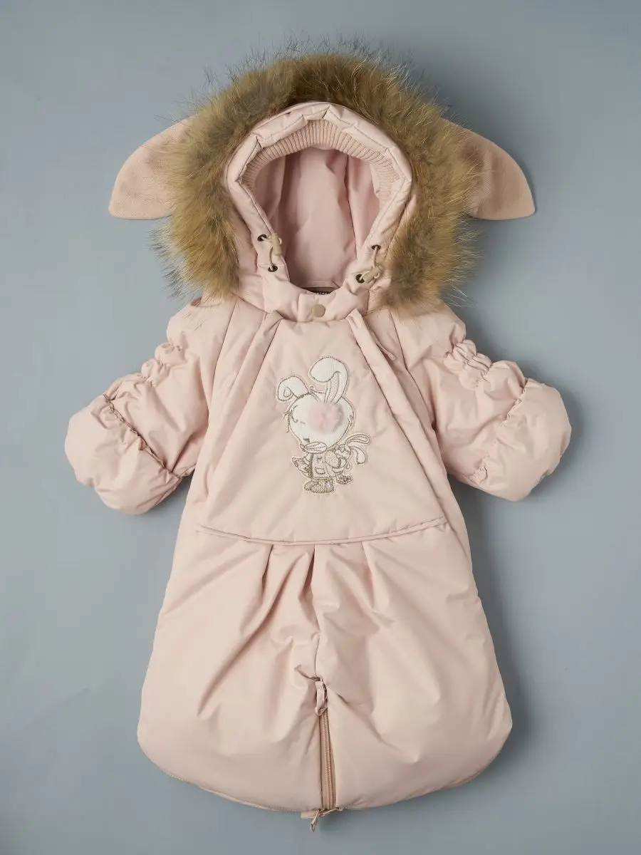 Комбинезон-трансформер Little Star Лапочка Дочка подклад-фольга, розовый 74