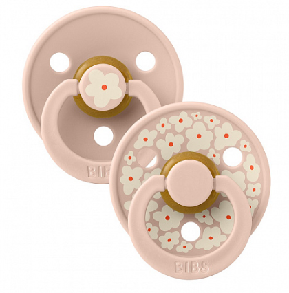 Фотография товара Набор пустышек латексных BIBS Studio Colour, 2 шт. - Jasmine - Blush Mix, 0+ мес.