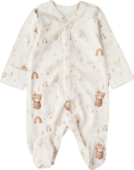 Фотография товара Комбинезон на кнопках Мишка индеец Little Star, рост 74 см,  интерлок, цвет крем, арт. 30032 