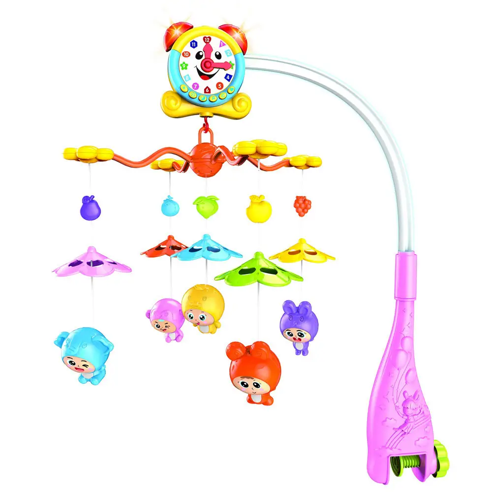 Музыкальный мобиль Pituso часики розовый