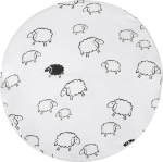 Фотография товара Простыня AmaroBaby на резинке круглая Овечки 75х75х12 см поплин