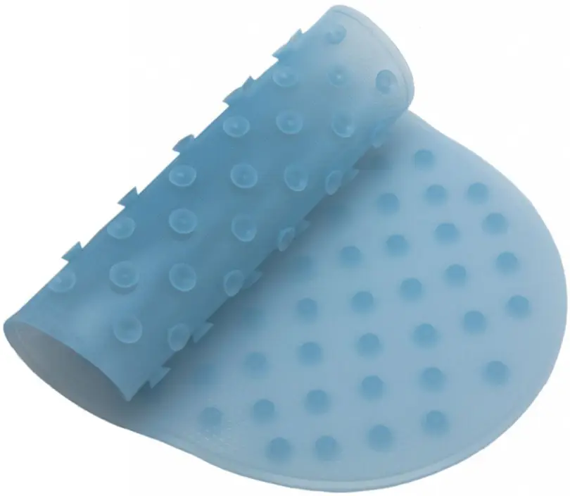 Антискользящий силиконовый коврик для ванны Roxy Kids 42х25 см голубой
