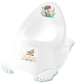 Фотография товара Горшок туалетный Tega Baby антискользящий со звкувым эффектом Dz Лисёнок бело-зелёный