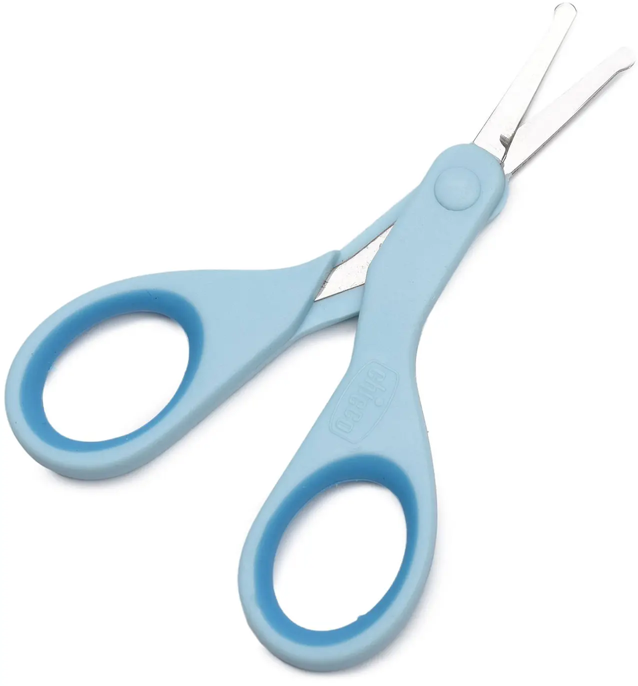 Детские ножницы с закруглёнными концами Chicco голубой