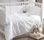 Фотография товара Комплект постельных принадлежностей для детей Perina Teddy Sateen Collection, белый