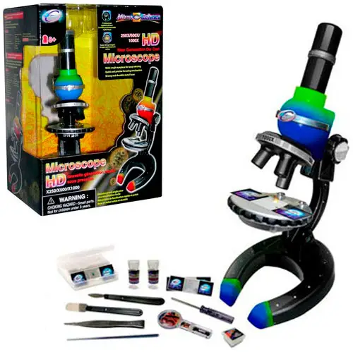 Микроскоп Eastcolight Нового поколения сине-зеленый, 92063