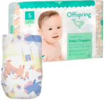 Фотография товара Подгузники Offspring, размер S, 3-6 кг, 48 шт, расцветка Единороги