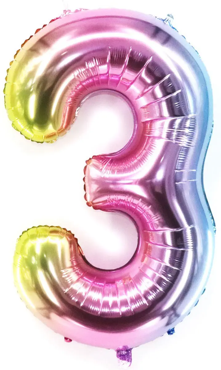 Шар Страна Карнавалия фольгированный цифра 3, 40"