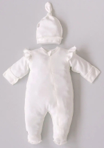 Фотография товара Комбинезон слип KiDi kids Юная Леди с шапочкой молочный 56-62 см