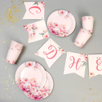 Фотография товара Набор бумажной посуды Страна Карнавалия Нежные пионы