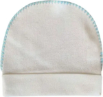 Фотография товара Шапочка-котелок Little Star интерлок крем+голубой 40 см