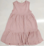 Фотография товара Платье Baby boom жатая кулирка, розовая пудра 92