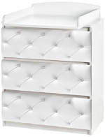 Комод детский пеленальный Островок уюта ЕVA VIP экокожа, белый Комод детский пеленальный Островок уюта ЕVA VIP экокожа, белый