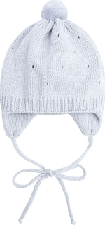 Фотография товара Шапка детская вязаная Amarobaby Pure Love Cutie, серый, демисезонная, р.38-40