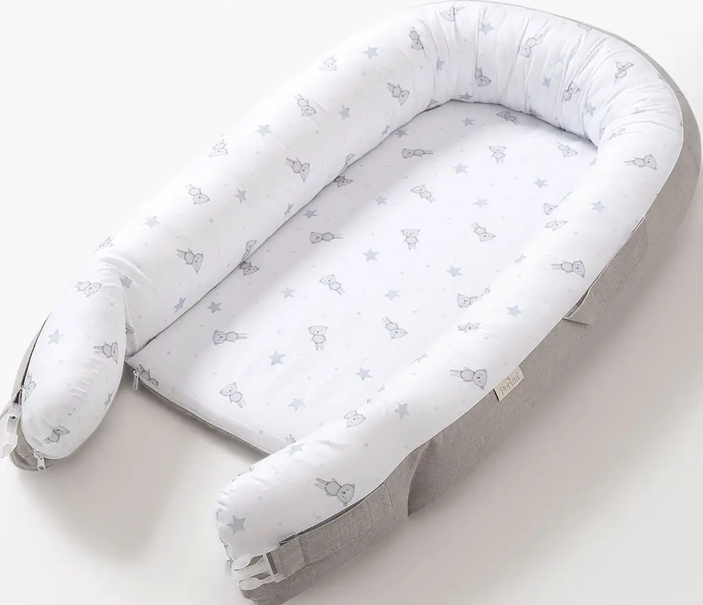 Perina Бортик "Кокон-гнездышко Soft Cotton" серый