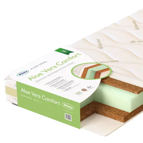 Plitex Матрас детский "Aloe vera Comfort" 1190х600х120мм