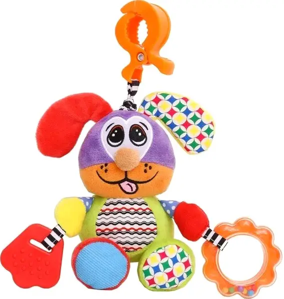 Подвесная игрушка на прищепке Щенок Бейли, Biba toys, 30х13 см