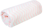 Фотография товара Пелёнка (плед) двухслойная трикотажная Amarobaby белый Soft Hugs Зигзаг розовый