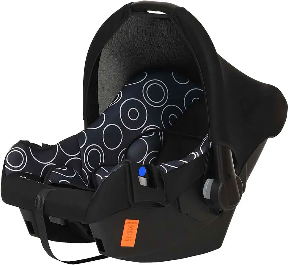 Удерживающее устройство Bambola для детей 0-13 кг Nautilus, чёрное, круги