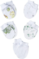 Фотография товара Антицарапки Little Sta, р. 56, 5 пар, интерлок, белые, №10, для мальчиков