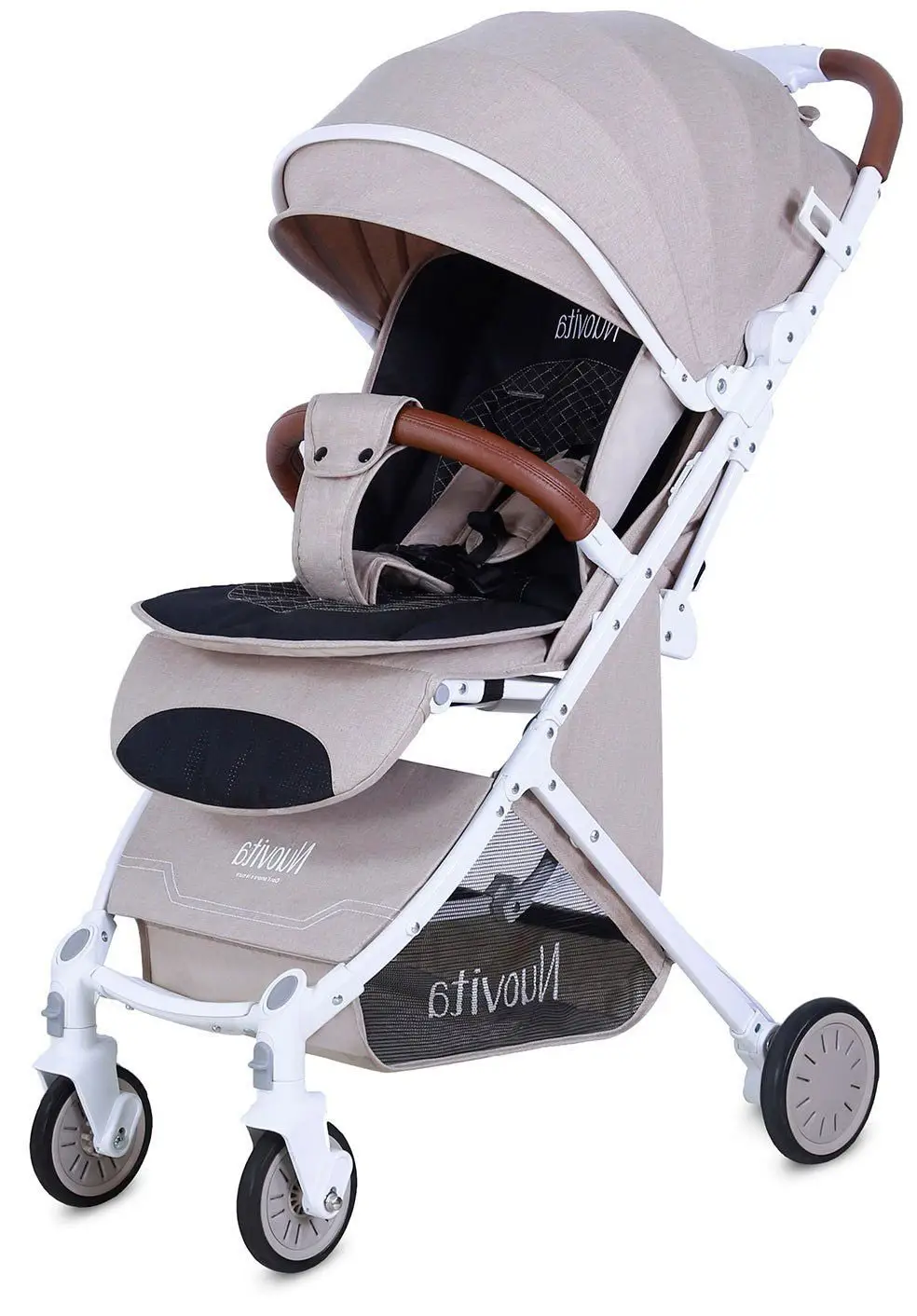 Прогулочная коляска Nuovita Giro Lux Beige, Bianco