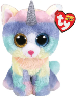 Фотография товара Игрушка мягконабивная TY Beanie Boo's Heather кошка с рогом 25 см
