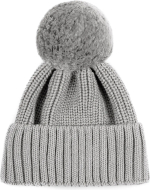 Фотография товара Шапка детская вязаная с помпоном Amarobaby Pure Love Muffin, 40-42, демисезонная, серая