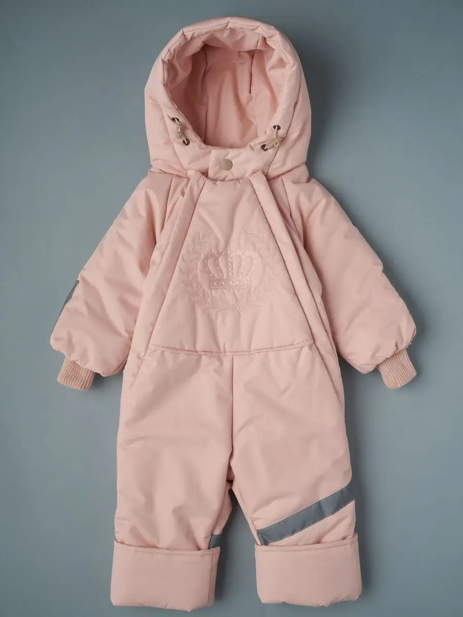 Комбинезон Little Star Корона подклад-кулир, розовый 80