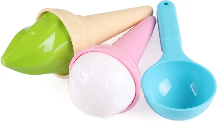 Песочный набор ТехноК "Мороженое", рожки и ложечка