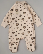 Фотография товара Комбинезон Little Star из футера с начесом "Лео", св.бежевый, р.56