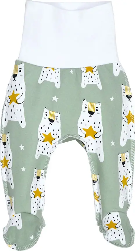 Ползунки Baby Boom Мишки, зелёный 56