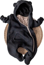 Фотография товара Комбинезон Пикколино-1, р. 18, рост 56-62 см, футер, черный