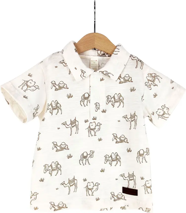 Футболка-поло Baby Boom Кэмел, роса 98