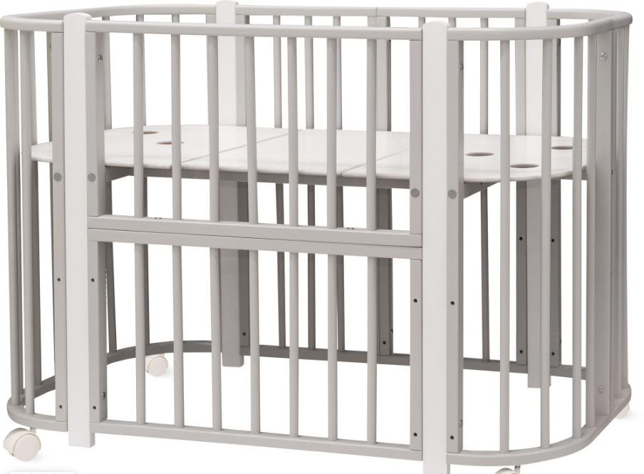 Фотография товара NUT FF Кроватка  детская  Nuvola LUX   цвет белый стойки БУК