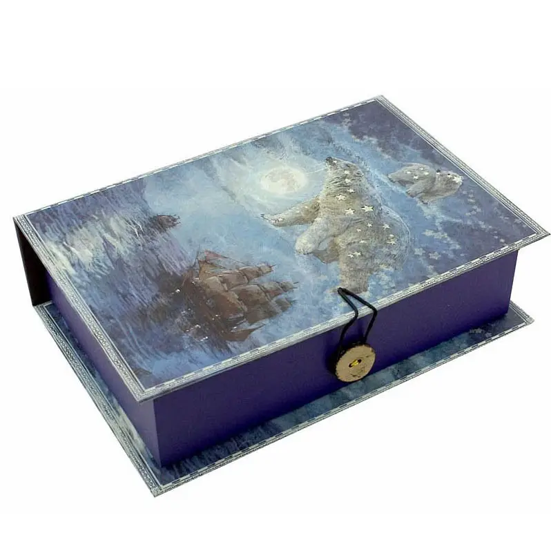 Коробка подарочная БОЛЬШАЯ МЕДВЕДИЦА M из мелованного, ламинированного, негофрированного полотна