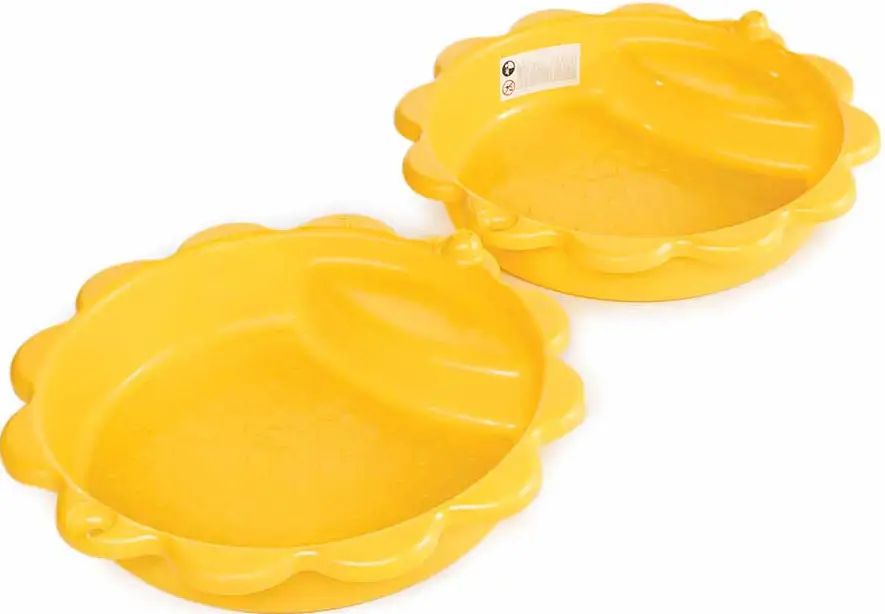 Песочница с крышкой Подсолнух Paradiso Toys, 114x114х26 см