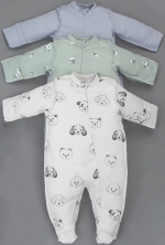 Фотография товара Комбинезон слип Мягкий Хлопок KiDi kids, 3 шт/уп, р. 16, рост 50-56 см