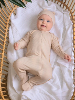 Фотография товара Комбинезон Little Star на молнии выставка интерлок светло-бежевый 56