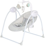 Фотография товара Электрокачели Marbella Pituso Grey, 71х66х77 см, точки, пульт, MP3, москитная сетка, адаптер