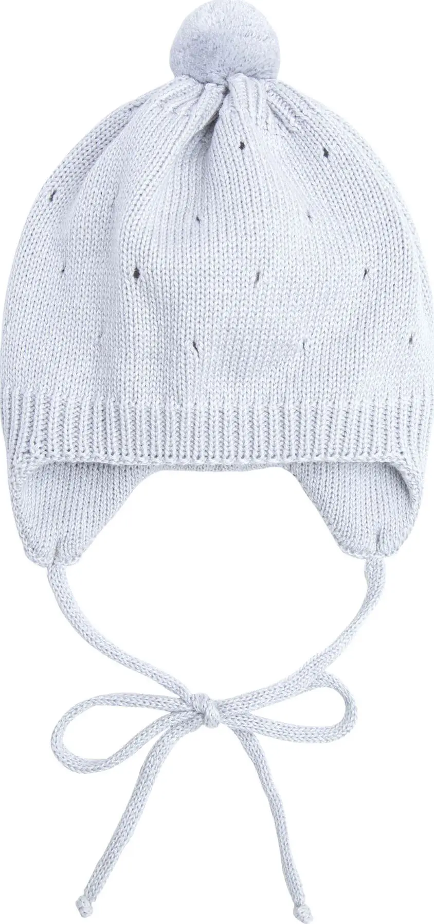 Шапка детская вязаная Amarobaby Pure Love Cutie, серый, демисезонная, р.38-40