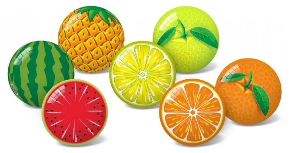 Мяч Star Фрукты, 11 см