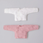 Фотография товара Распашонка KiDi Юная Леди молочный+розовая пудра, 2 штуки, 62-68 см