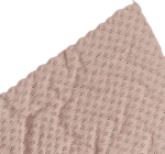 Фотография товара Плед вязаный Ажурные веточки, 90х90, см, пудра, арт. 0513