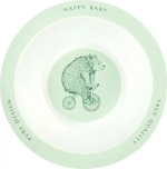 Фотография товара Тарелка глубокая для кормления Happy Baby olive