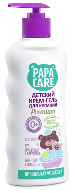 Детский крем-гель для купания, Papa Care 250 мл