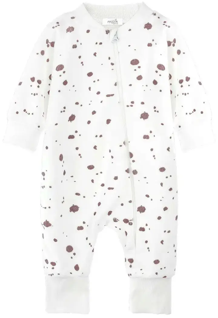 Велюровый комбинезон Mjolk Кляксы, р. 74, на манжетах