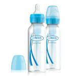 Фотография товара Бутылочка антиколиковая с узким горлышком Dr. Brown's Option 250 мл 2шт полипропилен синяя