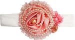 Фотография товара Повязка Наследник Выжанова экрю, отделка цветок