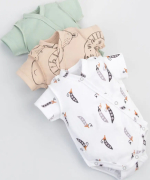 Фотография товара Боди с коротким рукавом KiDi kids "Крошки Горошки", 3шт/уп, р.16